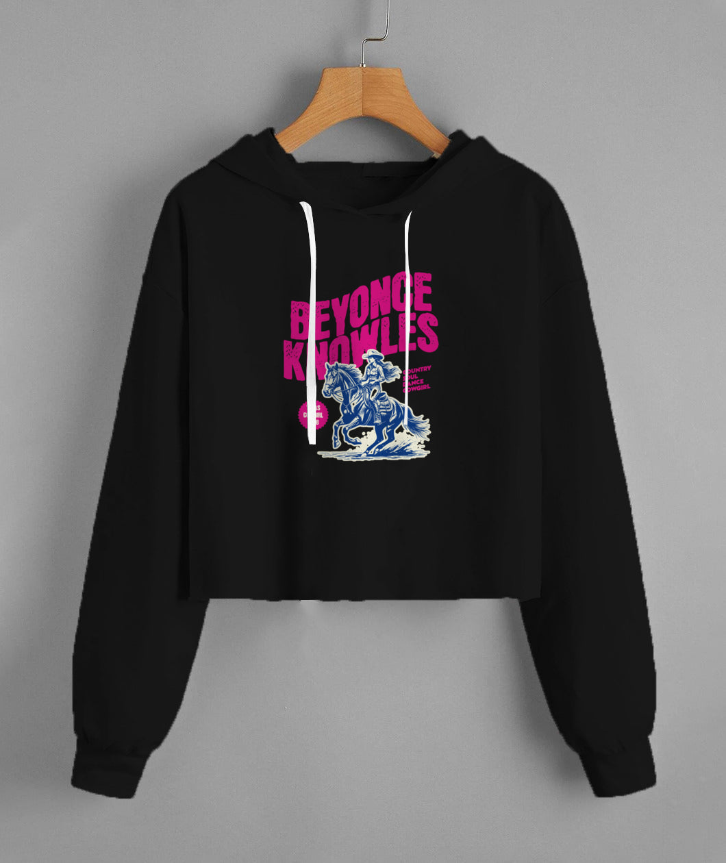 Beyonce Rodeo Fleece Cropped Hoodie